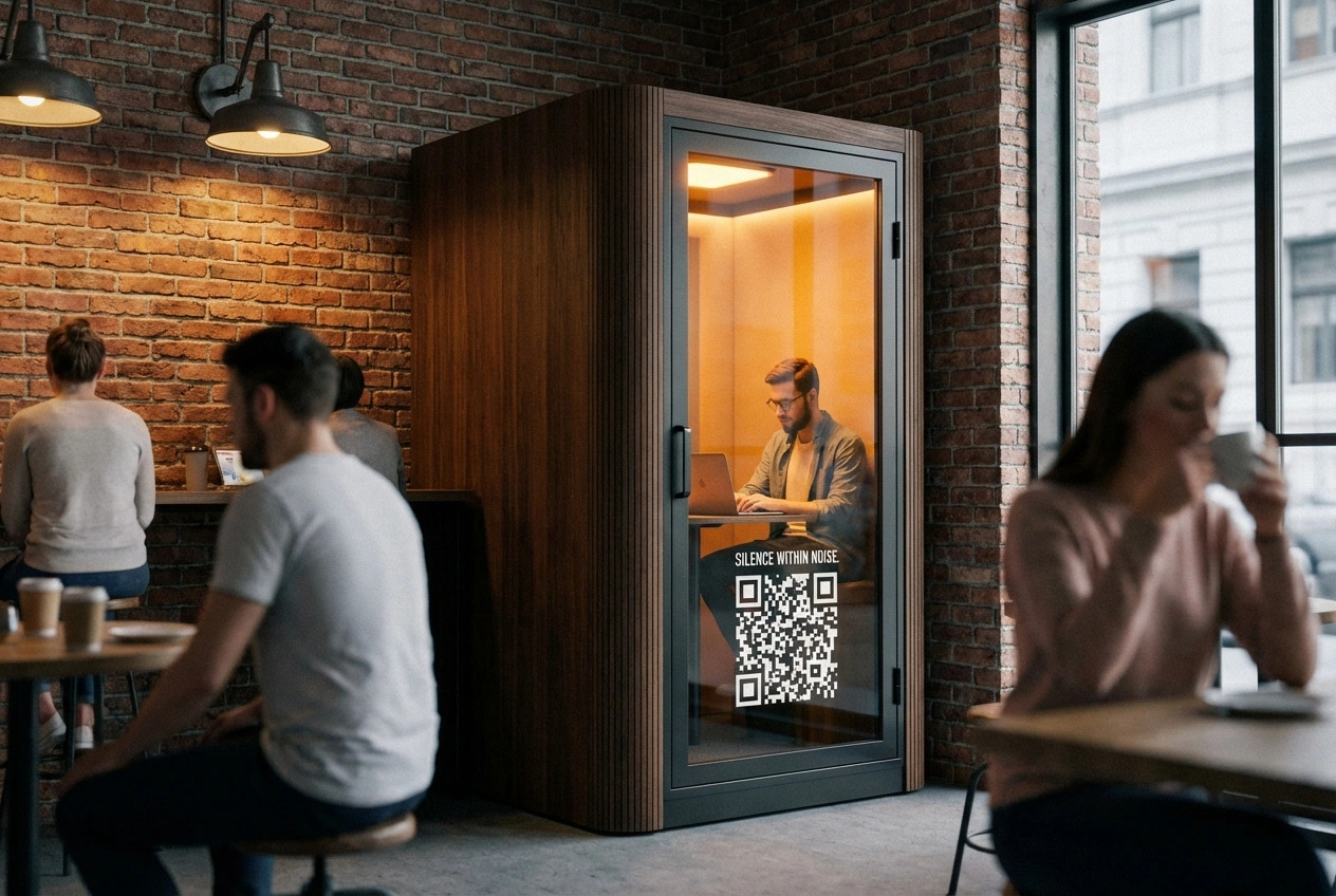 QuietPod в кафе